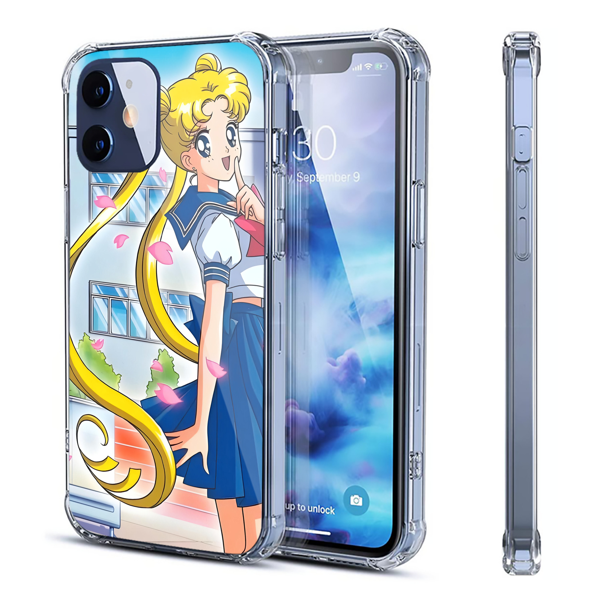 （画像用） 美少女戦士セーラームーン Sailor Moon 【iPhone 12シリーズ対応】透明スマホケース（クリアソフトケース）